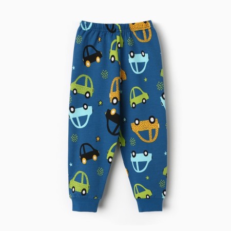 Pajamas for a boy, dark jencing color, height 116 cm-9