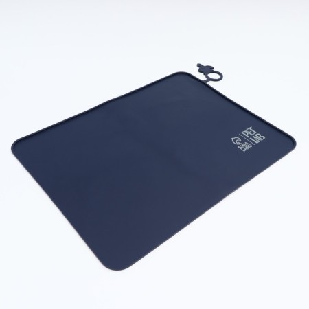 Silicone rug for a bowl, 40 x 30 cm, blue-3