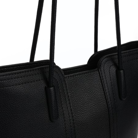 Bag Female Tout with zipper, black color-3