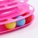 The gaming complex for cats is three -level with balls, pink