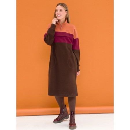 Female dress, size 42, chocolate color-6