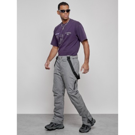 Semi -combinezone ski insulated male winter, size 48, color gray color-14