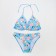 Separate swimsuit for girls, blue color, height 116