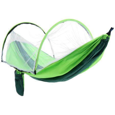 Maclay hammock with a mosquito net, 260x140 cm, green color-6