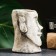Kashpo - Vase "Island of Easter" Gray Stone, 10x7x8cm