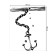 The tablecloth on the table “The anchor is immersed”, rectangular, Saten, size 145x180 cm