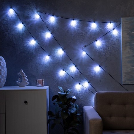Smart garland “thread” 6 m with nozzles “kaleidoscope”, ip20, dark thread, 20 LED, glow RGB, USB-5