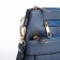 Bag Cross-Bodi with a zipper, blue color