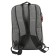 A backpack, a lightning department, an outer pocket, an attach to a suitcase, the color is gray