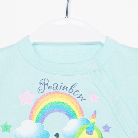 Semi-combination (body) for boy A.042-63-3., Blue color, height 62-1
