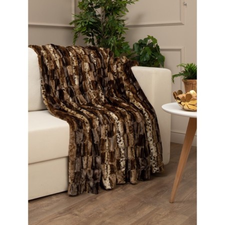 Buenas noches blanket, size 220x240 cm, beige color