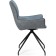 Stol on a metal frame Donel spinning, metal/velor, black/gray/blue 59x62x90 cm
