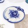 The cheese board "Apple", Gzhel, Porcelain, D = 23 cm