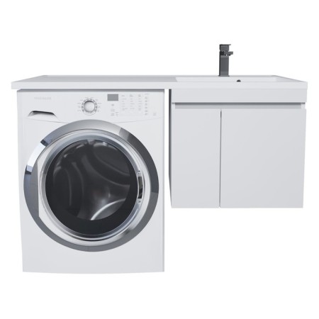 Tumbling for the washing machine Uperwood Magenta, 60 cm, suspended, white, with doors