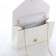 Female bag on a magnet, white color