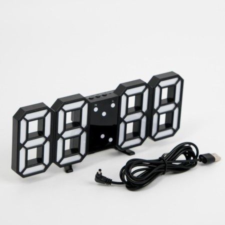 Electronic desktop watches, with a suspension, green indication, 9 x 3 x 23 cm, from USB-3