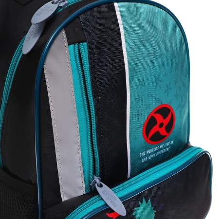 School backpack, 37 x 26 x 13 cm, ergonomic back, Calligrata ORT "Anime Fighter"-12