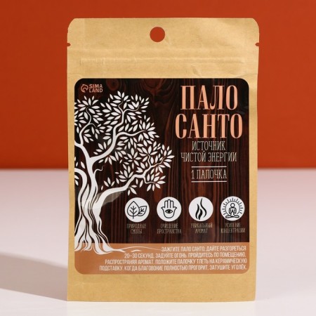 Incense fell Santo "Source of Pure Energy", 1 pc, 10 x 1.5 cm-3