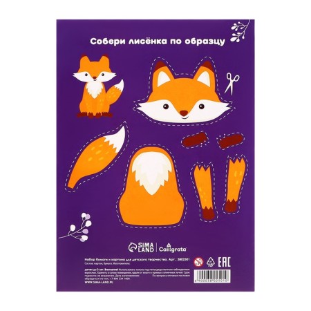 A4 children's creativity set, 10 sheets Cardboard Color Nomaded + 16 sheets paper color two -way-7