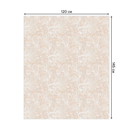 The tablecloth “Ghostly waves”, rectangular, Saten, size 120x145 cm-1