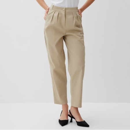 Women's pants Minaku: Safari beige color, rr 52