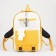 Youth backpack on lightning from textiles, 2 pockets, yellow color