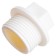 The plug is "Politek", polypropylene, d = 20 mm x 1/2 ", threaded