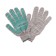 Workers, m/b gloves, knitting 10 class, 4 threads, size 9, with PVC dots, gray, Greengo