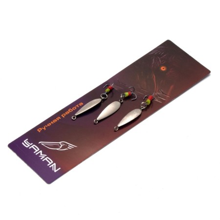 Vertical "Yaman" leaflet with a tee, size 25 mm, 2.2 g, color nickel-4