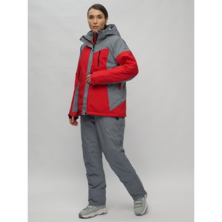 Ski suit female, size 60, red color-1