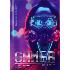 A6 BUSINESS BLOCT, 80 sheets in the Cyber ​​Moles Cage, solid cover, glossy lamination, lin