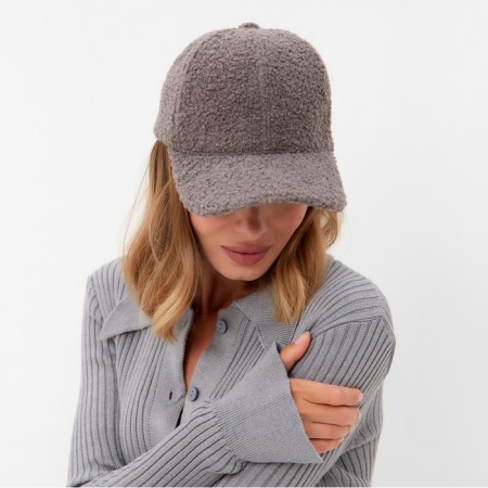 Basebolok Warm Warm Minaku lamb 52-58 Gray-1