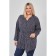 Women's tunic, size 72, dark blue color
