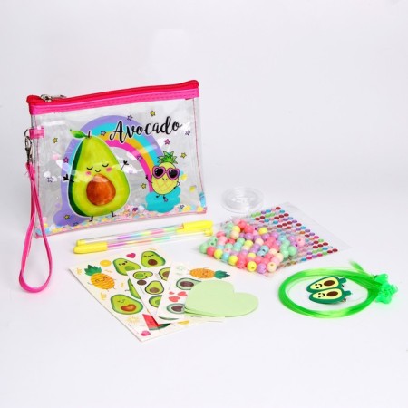 Set with strands, tattoos, rhinestones, purse-1