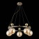 Suspended EVOLUCE lamp. Sle106303-05. Pechio. 5x60 watts, E27, 62x62x22 cm, bronze color