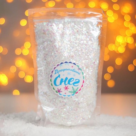 Snow artificial bulk for decor "sparkles" 110 g