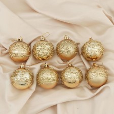 Set of balls plastic D-6 cm, 8 pcs 