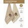 Set of terry napkins Diva Afrodita Ceylin "Tiger", size 40x60 cm, 2 pcs