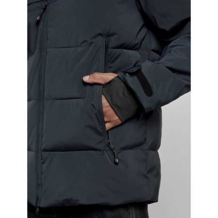 Winter ski ski ski male, size 48, dark blue color-8