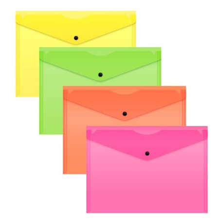 A set of converters on the button 12 pieces, A4, 180 μm, Calligrata Neon, translucent, neon mix-1