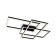 Ceiling lamp Maytoni Mod016CL-L80BK Line, 670x780x80 mm, LED, 78W, 2900lm, Black Color Black