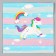 Paper Napkin "Rainbow Unicorn", in a set of 20 pcs.