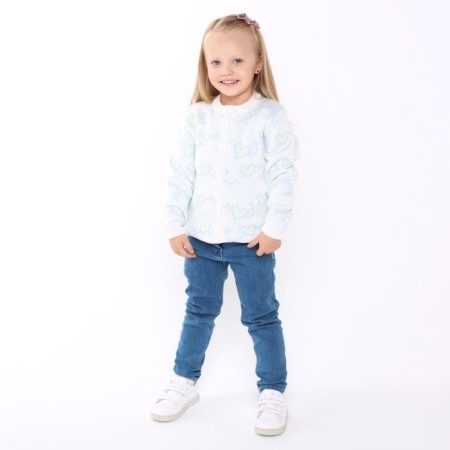 Children's jacket, white color, height 92-98 cm-4