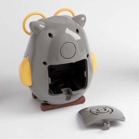 Clock - HEARD WITHER "Owl", discrete move, dial D -7.5 cm, 13 x 11 cm, 2aa-5