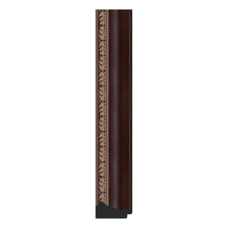 Mirror in the baguette frame, a mahon with an ornament of 50 mm, 54x54 cm-2