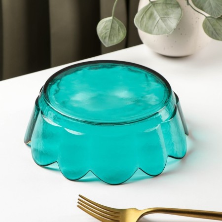 Glass Figure Salad "Flower", 400 ml, 17 × 5.5 cm-2
