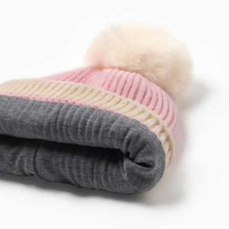 Children's hat Minaku, central pink, district 48-50-1