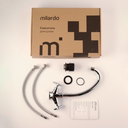 MILARDO MEAL M03SB00M05 kitchen mixer, pour 155 mm, chrome-3