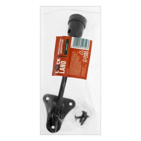 Door locomard lock, "goat leg", black color-3