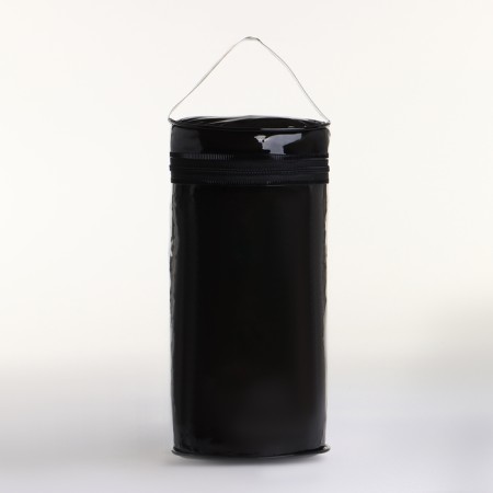 Cosmetic bag with lightning, black color-1